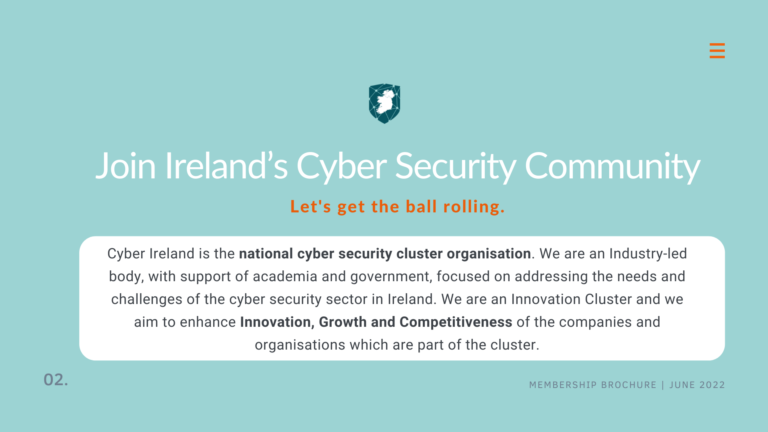 Cyber Ireland Membership Brochure 2021-2022