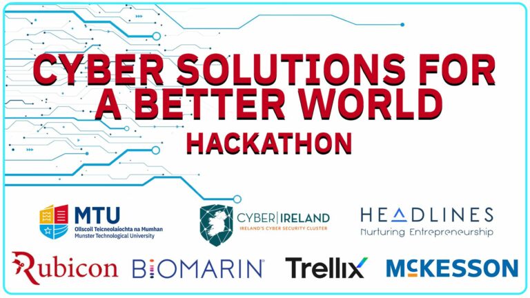 Promotional image for the MTU Cybersecurity Student Hackathon